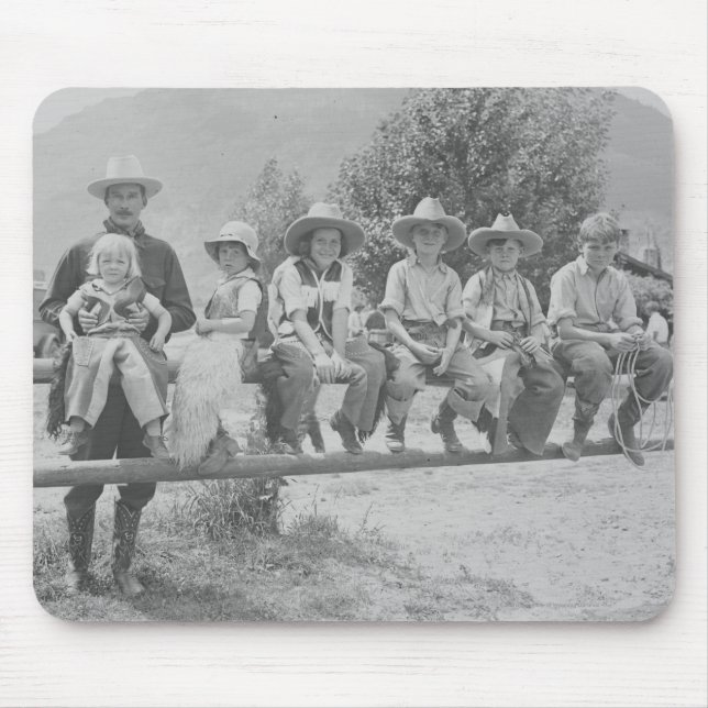 Tapis De Souris Larry Larom avec six enfants (Devant)