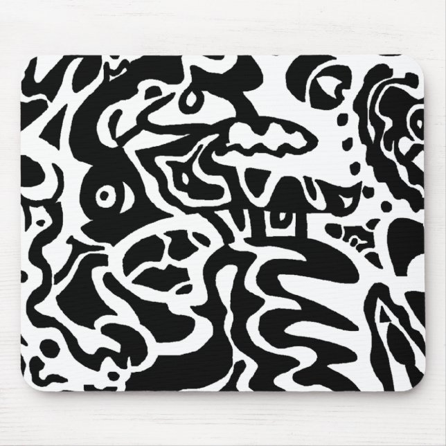 Tapis De Souris L'art abstrait du "poisson" (Devant)