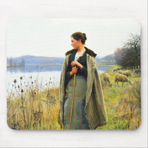 Tapis De Souris L'art des bergers par Daniel Ridgway Knight 