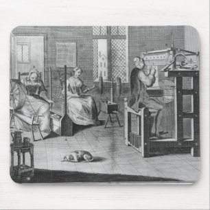 Tapis De Souris L'art du Bas-Cadre-Travail-Tricot