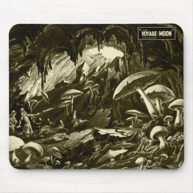 Tapis De Souris L'art du voyage sur la Lune* Mousepad (Devant)