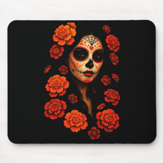 Tapis De Souris L'art mexicain du crâne de sucre La Catrina pour h
