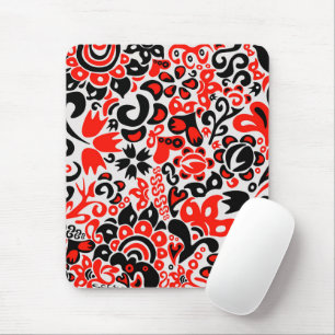 Tapis De Souris L'art populaire ukrainien motif floral abstact