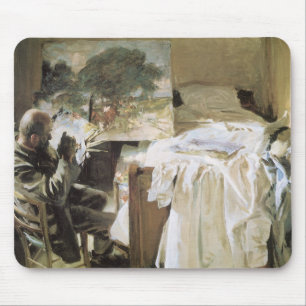 Tapis De Souris L'Artiste dans son atelier par John Singer Sargent