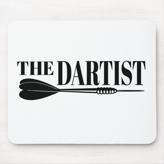 Tapis De Souris L'Artiste Dart Dart De Dartboard (Devant)