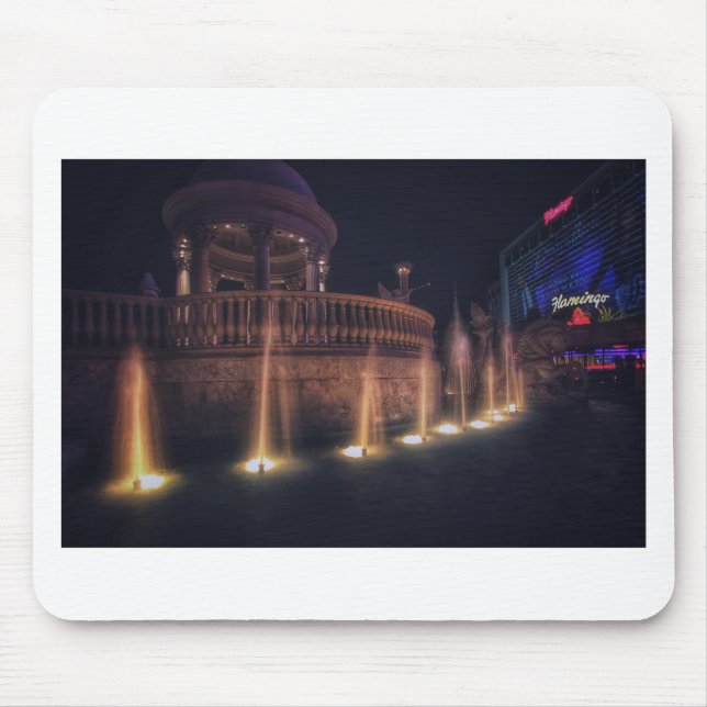 Tapis De Souris Las Vegas Flamingo Hotel Fountain Architecture (Devant)