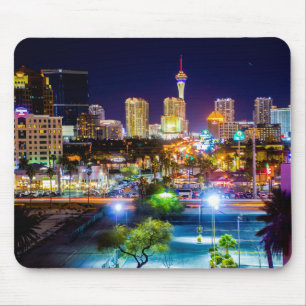 Tapis De Souris Las Vegas Night Strip Las Vegas Nevada Mouse Pad