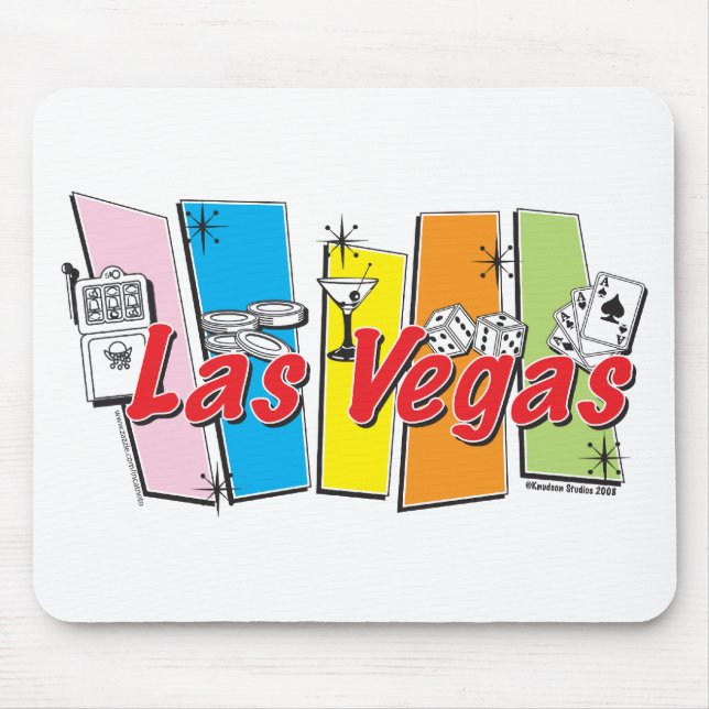 Tapis De Souris Las Vegas-Retro (Devant)