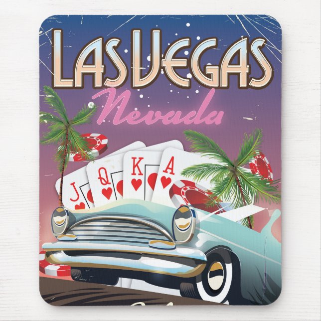 Tapis De Souris Las Vegas vintage style vacation (Devant)