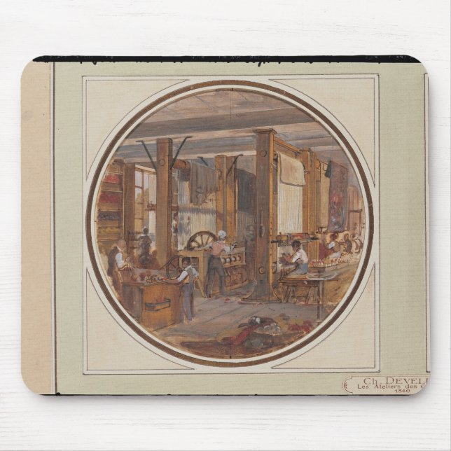 Tapis De Souris L'atelier de gobelins, 1840 (Devant)