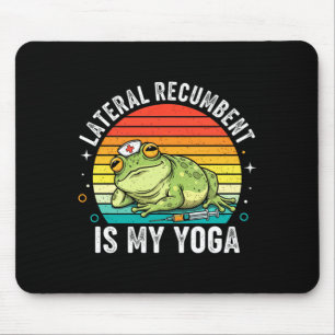 Tapis De Souris Lateral Rebent est mon yoga drôle infirmière greno