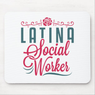 Tapis De Souris Latina Social Worker LCSW Latinx hispanique