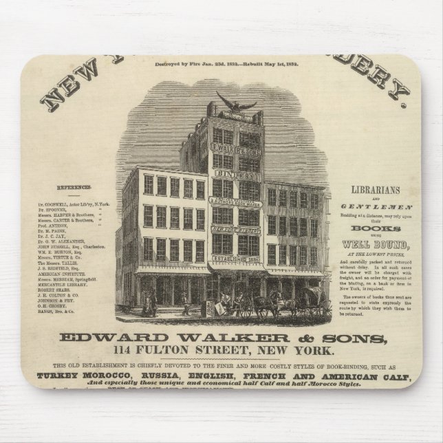 Tapis De Souris L'Atlas américain de Frontispiece Colton (Devant)