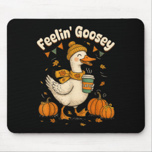 Tapis De Souris Latté au café au goût de citrouille épicée goose a