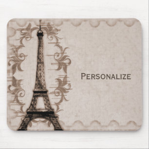 Tapis De Souris Latte Paris Grunge Mousepad
