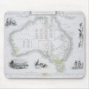 Tapis De Souris L'Australie, d'une série de cartes du monde a