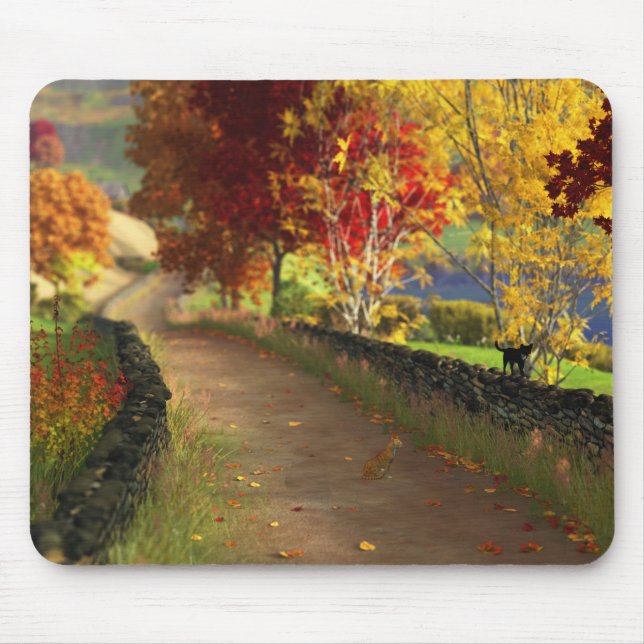 Tapis De Souris L'automne dans le sous-bois Mousepad (Devant)