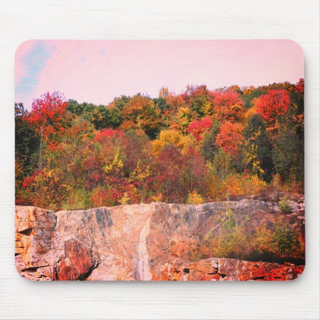 Tapis De Souris L'automne laisse Granite Cliff Nature (Devant)