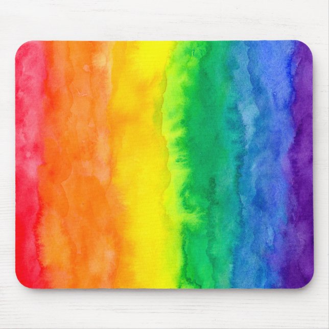 Tapis De Souris Lavage Mousepad d'arc-en-ciel (Devant)