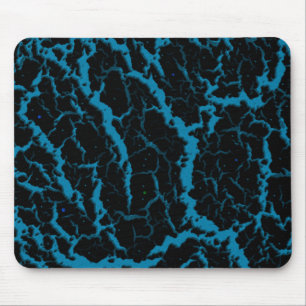 Tapis De Souris Lave de l'espace fissuré - bleu ciel