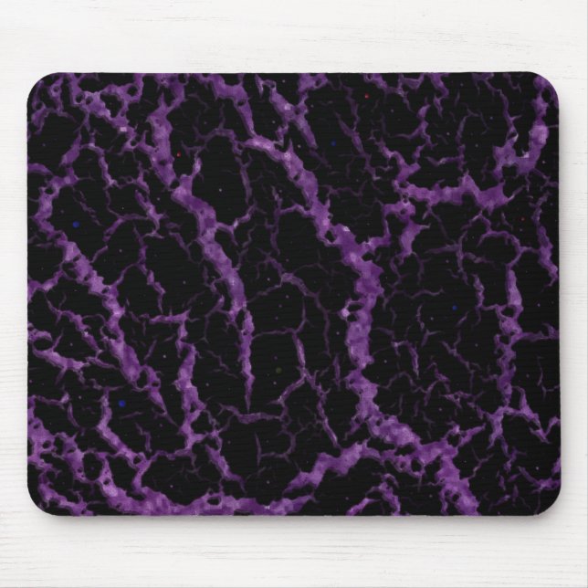 Tapis De Souris Lave de l'espace fissuré - Parties scintillant vio (Devant)