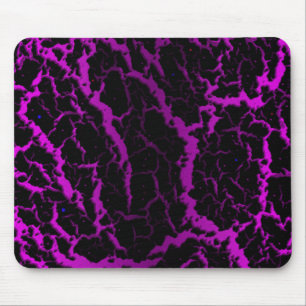 Tapis De Souris Lave de l'espace fissuré - rose/pourpre