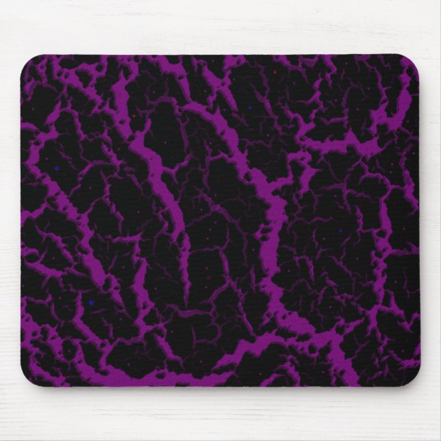 Tapis De Souris Lave de l'espace fissuré - violet (Devant)