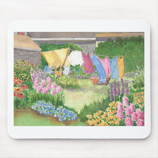 Tapis De Souris Lave-linge Kathy sur l'île Monhegan Maine Mousepad (Devant)