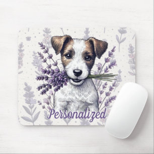 Tapis De Souris Lavender Terrier Love