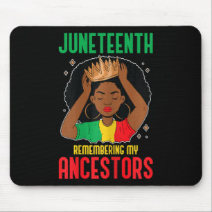 Tapis De Souris Le 11° anniversaire de l'Afro-Américaine en souven