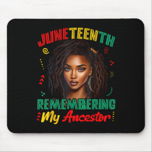 Tapis De Souris Le 11° juin évoque mon ancêtre Liberté Africain