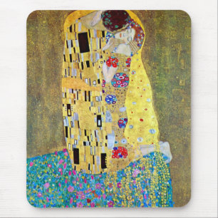 Tapis De Souris Le baiser de Gustav Klimt, Art Nouveau Vintage