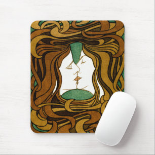 Tapis De Souris Le Baiser Peter Behrens Art Nouveau Art Ancien