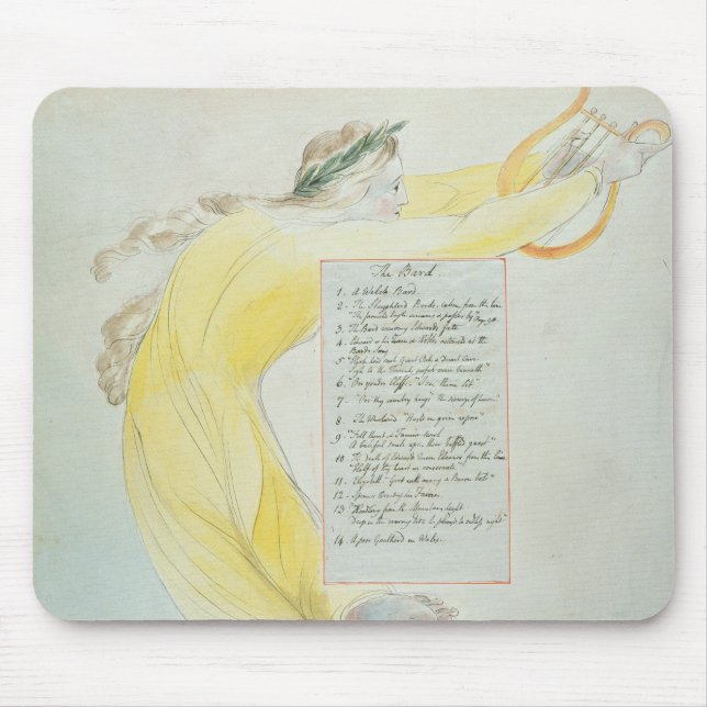 Tapis De Souris "Le barde", conçoivent 52 "des poèmes de Thomas GR (Devant)