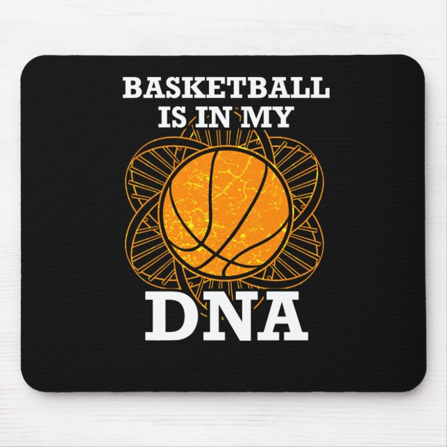 Tapis De Souris Le Basket-Ball Est Dans Mon Adn (Devant)