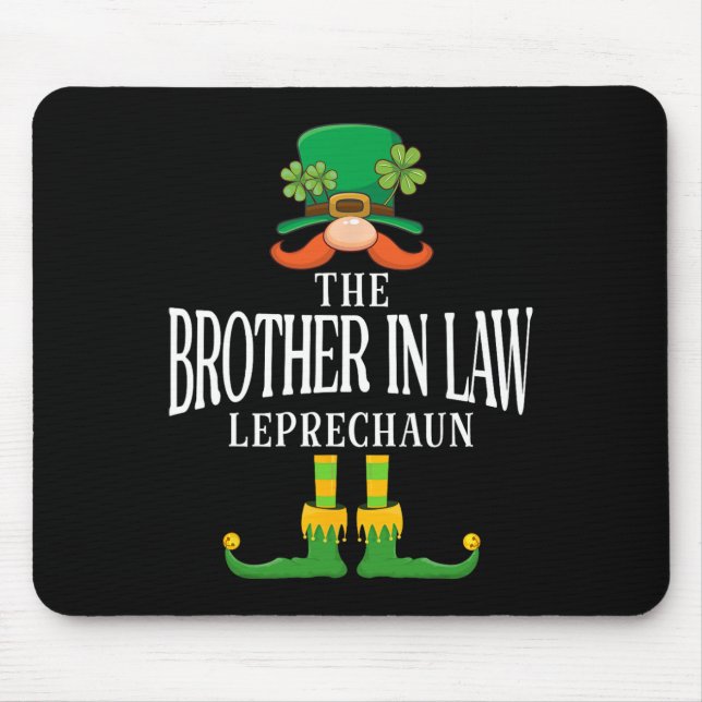 Tapis De Souris Le beau-frère lutin Saint-Patrick Day Matc (Devant)