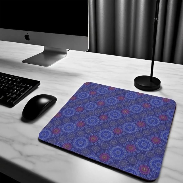 Tapis De Souris Le Berry floral pluvieux fibres scatter texturé (Créateur téléchargé)
