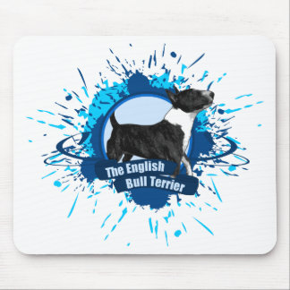 Tapis De Souris Le bleu anglais d'ÉCLABOUSSURE de bull-terrier