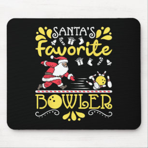 Tapis De Souris Le bolideur préféré du Père Noël Père Noël Bowling