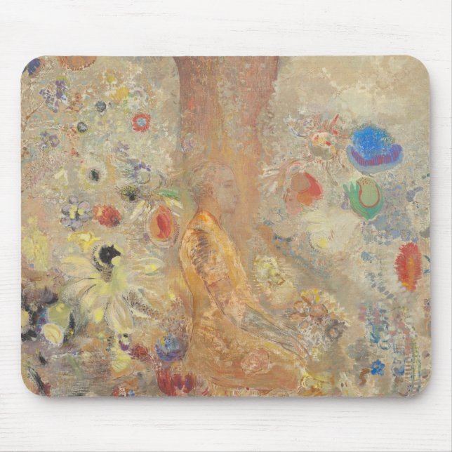 Tapis De Souris Le Bouddha par Odilon Redon (Devant)