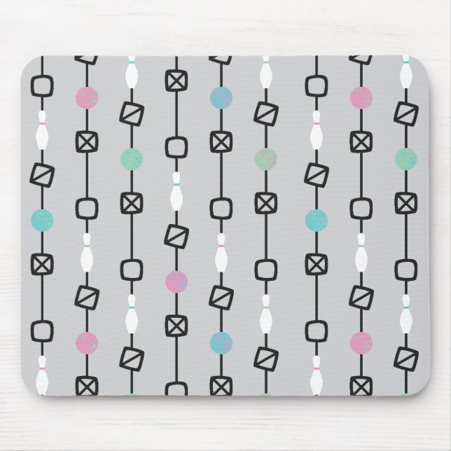 Tapis De Souris Le bowling barre Mousepad (Devant)