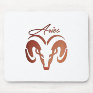 Tapis De Souris Le bronze porte le bélier Zodiac