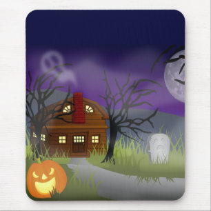 Tapis De Souris Le brouillard d'Halloween
