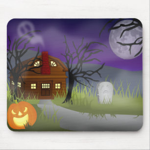 Tapis De Souris Le brouillard d'Halloween -