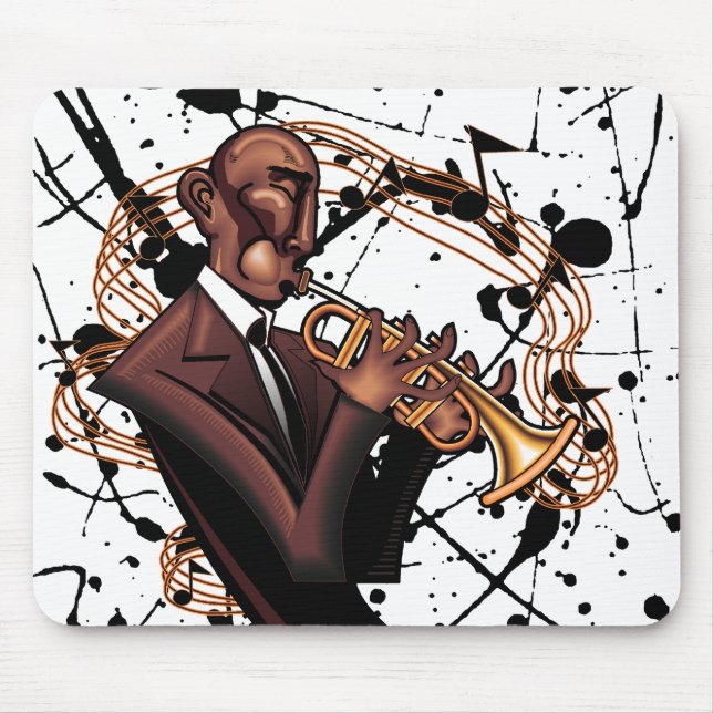 Tapis De Souris Le bruit musical Mousepad de jazz (Devant)