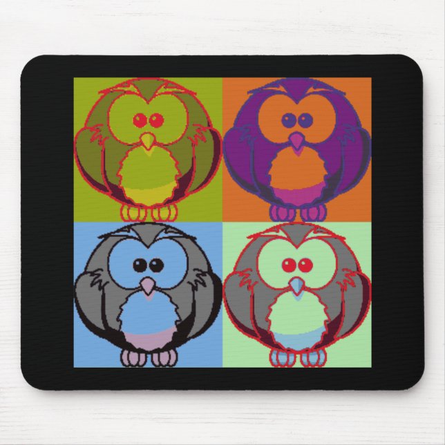 Tapis De Souris Le bruit va le hibou (Devant)