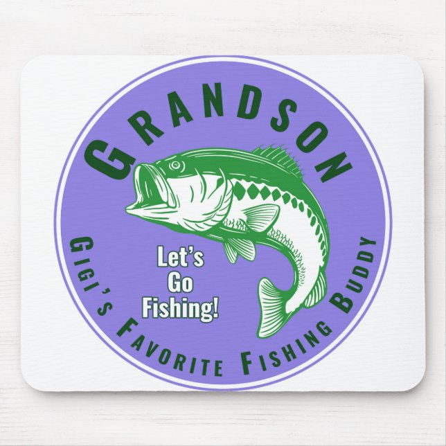 Tapis De Souris Le Buddy de pêche favori de Mimi (Devant)