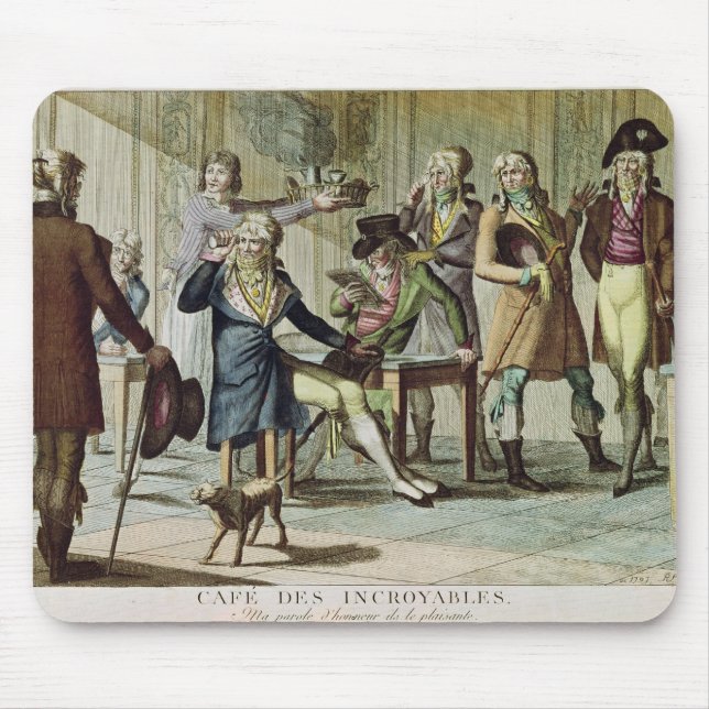 Tapis De Souris Le Cafe des Incroyables, 1797 (Devant)