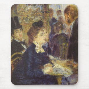 Tapis De Souris Le Café par Pierre Renoir, Impressionnisme Vintage