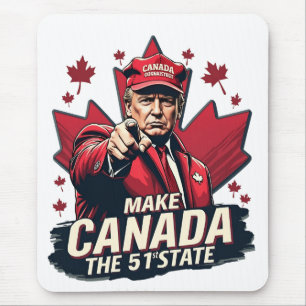 Tapis De Souris Le Canada le 51e État Trump Canadien